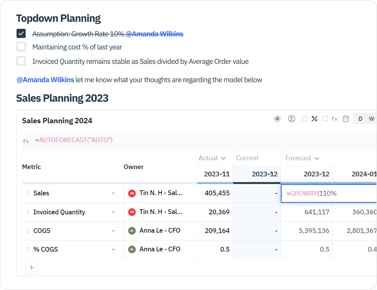 Achieve synergy in strategic planning and performance tracking. Presight's collaborative environment and automated forecasting tools enable your team to align on goals and adapt to new scenarios rapidly.